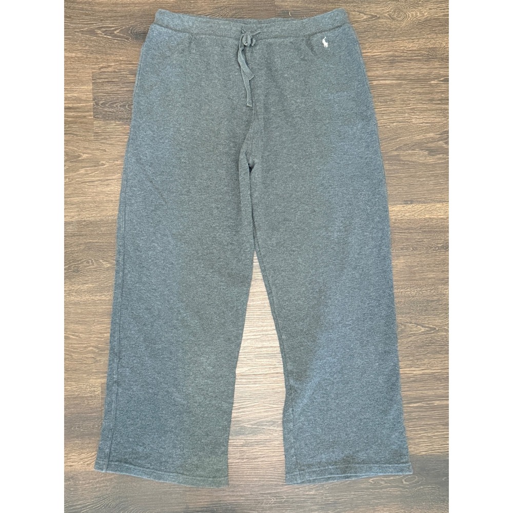 Polo Ralph Lauren Sleepwear Pants Mens L Gray Waffle Knit Lounge Pajama
